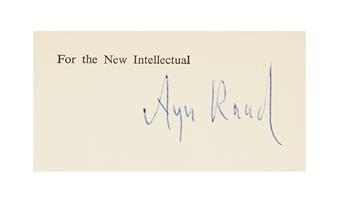 RAND, AYN. For the New Intellectual.